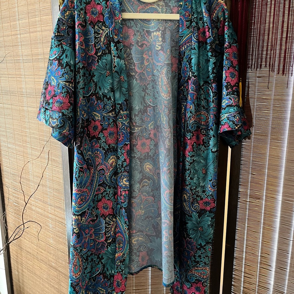 Floral Silk Paisley Kimono